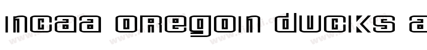 NCAA Oregon Ducks Au字体转换
